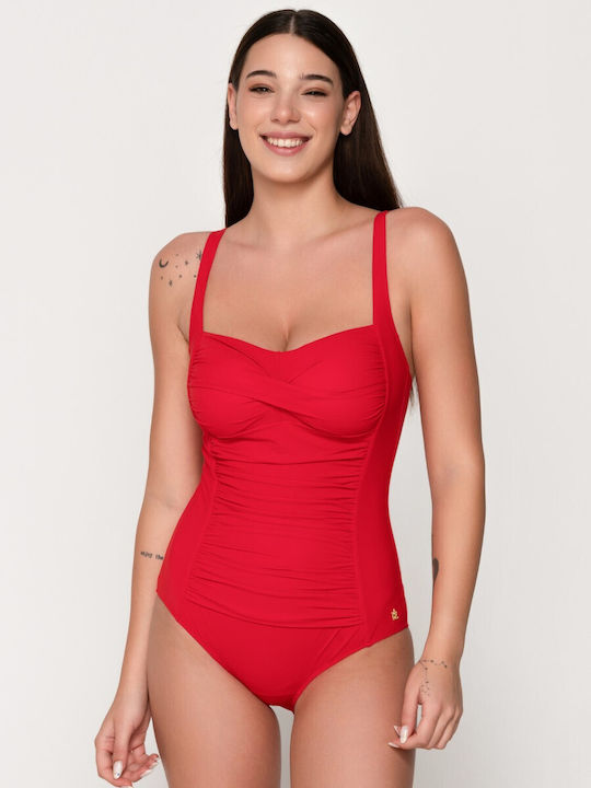 Luna Sense Costum de baie întreg cu push-up RED