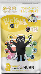 Hrana uscată pentru pisici Lucky Lou Cod Kitten Poultry & Fresh Chicken 750gr