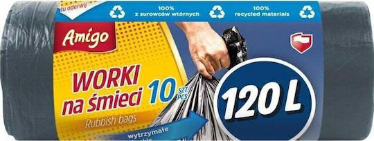 Gosia Trash Bags Capacity 120lt 10pcs Black