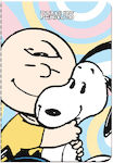 Notebook Premium Paper Snoopy Pastel Hug 8.5x12.5cm