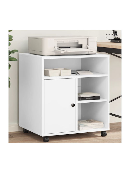Office Storage Chipboard Cabinet with Wheels Wh...