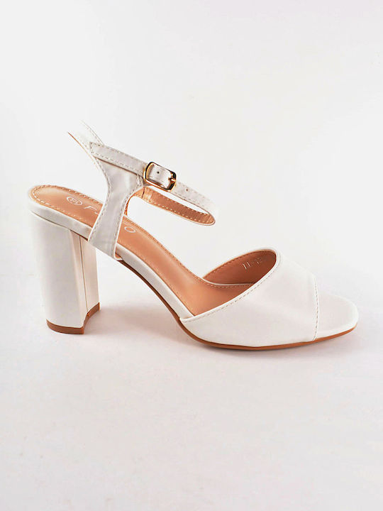 Beltipo White Heels