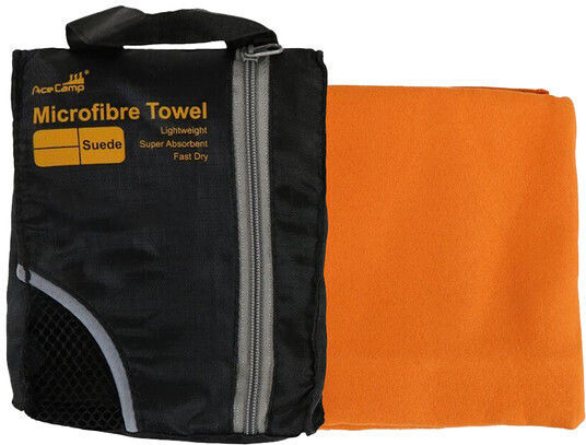 Acecamp Πετσέτα Microfiber Προσώπου σε Θήκη Πορτοκαλί 40x60εκ.