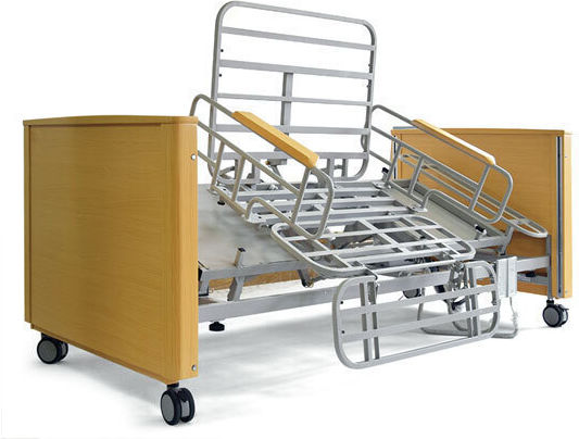 Kifidis Orthopedics Electric Polyhedron Hospital Bed with Posted on / Brakes / Sidebar / Mattress 10-2-187