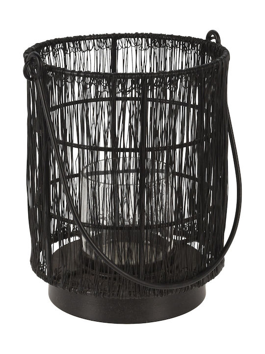 Koopman Tabletop Metallic Lantern Black