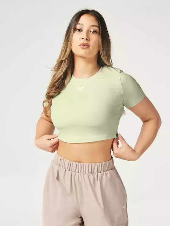 Squatwolf Damen Crop T-Shirt Desert Sage