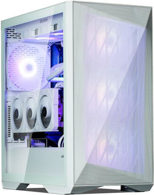 Zalman Z9 Iceberg MS Midi Tower Κουτί Υπολογιστή με Πλαϊνό Παράθυρο και RGB Φωτισμό Λευκό