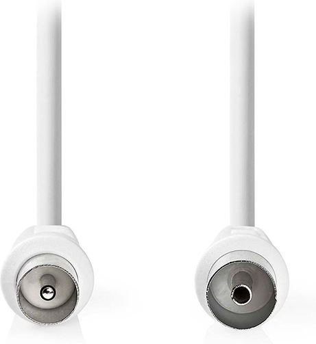 Nedis Antenna Cable Coax male - Coax female White 10m (CSGL40000WT100) 1pcs