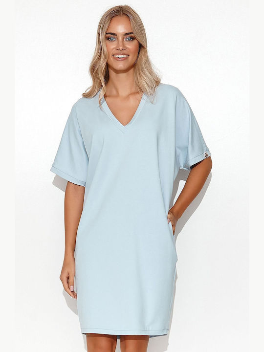 Makadamia Kleid Blau