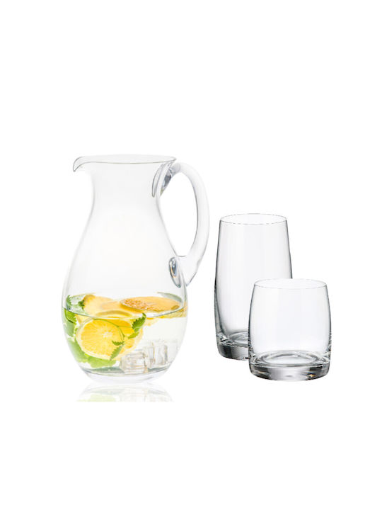 Crystalite Bohemia Crystal Jug with Glasses 1900ml 13pcs