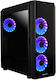 Chieftec Scorpion 3 Gaming Midi-Turm Computergehäuse mit RGB-Beleuchtung Schwarz