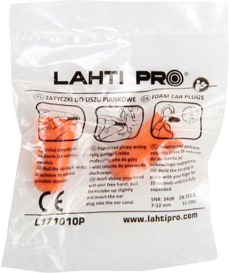 Lahti Pro Ωτοασπίδες σε Πορτοκαλί Χρώμα L171010B 2τμχ