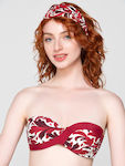 Luna Bandana Hair Headbands Red 1pcs