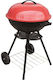 Barbeque Große Grillfläche Tragbar Holzkohlegrill Kessel mit Deckel 40cmx40cm