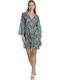 MiandMi Damen Kaftan Strand Grün