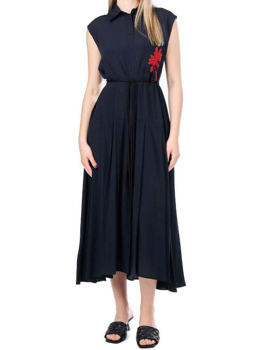 Beatrice Abito Maxi Hemdkleid Kleid Schwarz