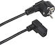 Maclean Power Cable Mctv-851 3 Pin Eu Plug 1.5m Black