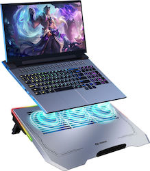 Mozos Pad de răcire cu 3 Ventilatoare și Iluminare (LS6-RGB) Mozos Pad de răcire cu 3 Ventilatoare și Iluminare (LS6-RGB)