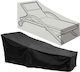 Aptel Waterproof Chaise Lounge Cover Black 200x70x68cm