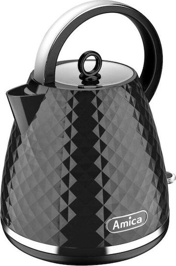 Amica Електрически Кана 1.7л 2200W Черна