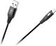 Rebel Regular USB 2.0 to micro USB Cable Μαύρο 1m (RB-6000-100-B) 1τμχ