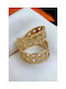 Women's Ring from Steel Gold Plated