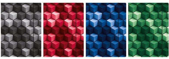 Beniamin File Folder with Rubber Band and Elastic for A4 Paper Multicolour