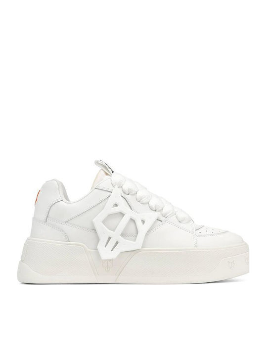 Naked Wolfe 'kosa' Flatforms Sneakers Λευκά