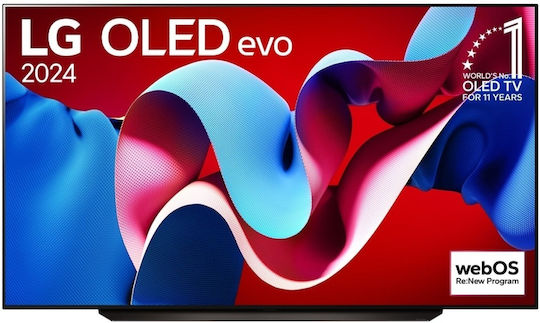 LG Smart Τηλεόραση 83" 4K UHD OLED evo AI C4 HDR (2024) OLED83C46LA