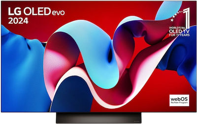 LG Smart Τηλεόραση 77" 4K UHD OLED OLED77C46LA HDR (2024)