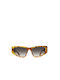 Women's Sunglasses with Brown Tartaruga Plastic Frame and Brown Gradient Lens
