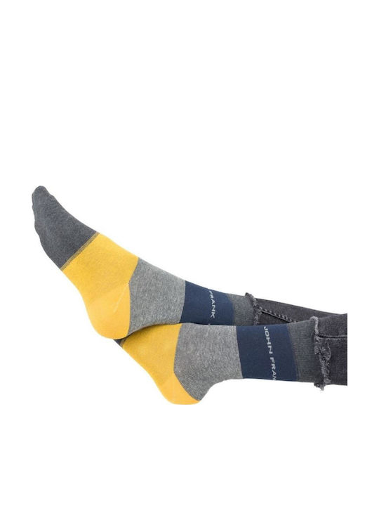 John Frank Bărbați Șosete Yellow 1Pachet
