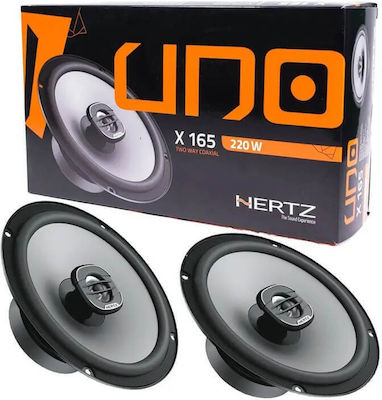 Difuzoare auto Hertz Uno X165 6.5" 165mm 55w Rms 220w Peak 2 Căi Pereche 2 Bucăți