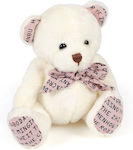 Plush Bear with Bow 14cm Pink