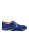 Leder Herren Freizeitschuhe Blau
