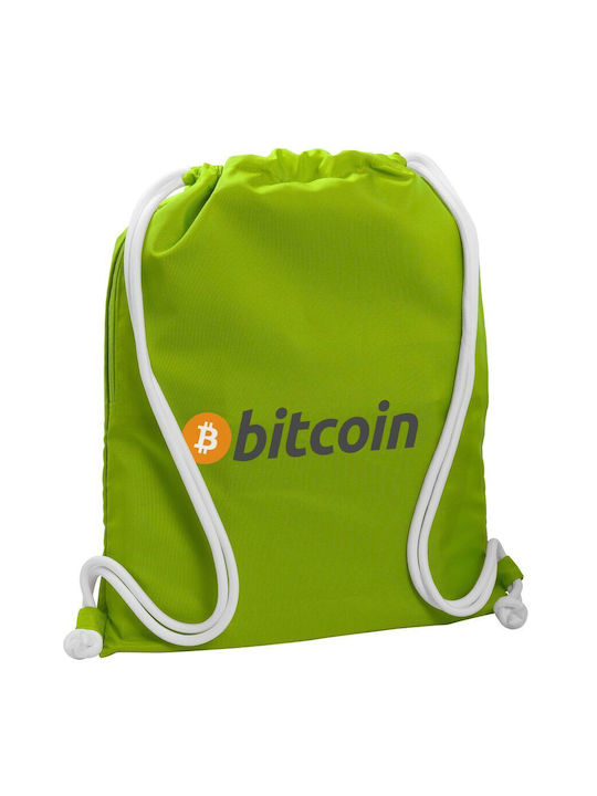 Koupakoupa Bitcoin Crypto Geantă Înapoi Sala de sport Verde