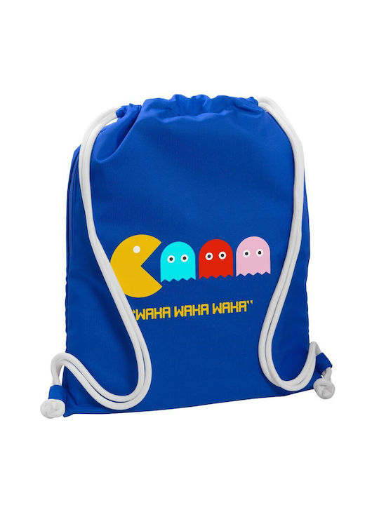 Koupakoupa Pacman Waka Waka Waka Gym Backpack Blue