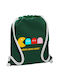 Koupakoupa Pacman Waka Waka Waka Gym Backpack Green