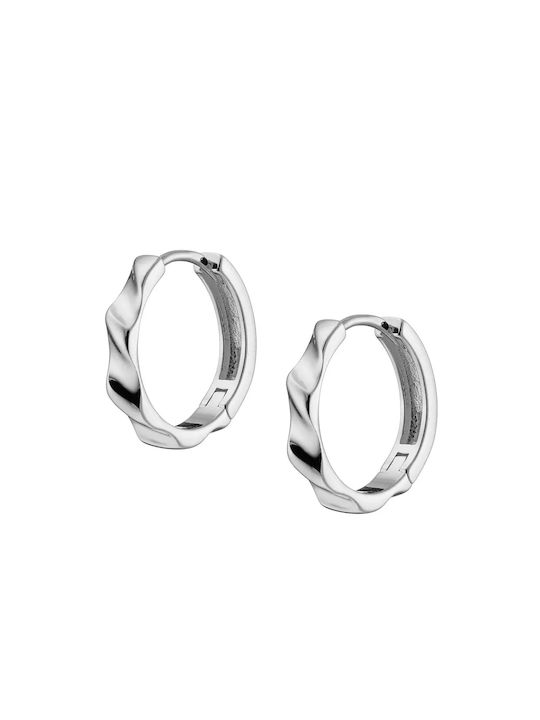 Oxzen Earrings Hoops made of Silver