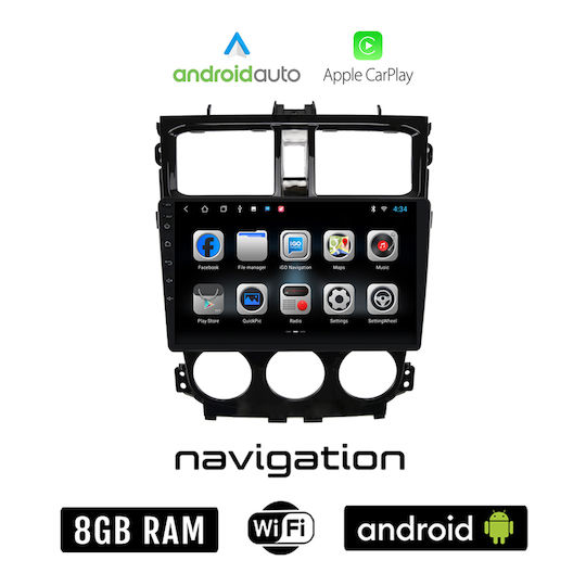 Sistem Audio Auto pentru Mitsubishi Colț 2013-2023 (Bluetooth/USB/WiFi/GPS/Apple-Carplay/Android-Auto) cu Ecran Tactil 9"