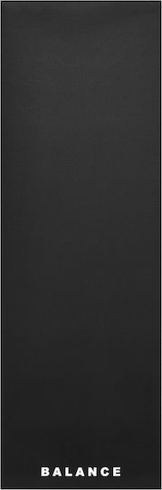 Activeshop Στρώμα Γυμναστικής Yoga Μαύρο (183x61cm)