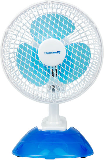 Hausberg Ventilator Cu Clemă 25W Diametru Ventilator 15cm Albastru
