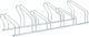 Bicycle Stand for 6 Bicycles Floor-Mounted Galvanized Steel Silver 4005577