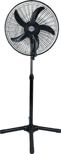 Uncle George Ανεμιστήρας Ορθοστάτης 55W Διαμέτρου 49cm Μαύρος