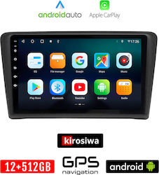 Kirosiwa Car-Audiosystem für Skoda Schnell 2012 (Bluetooth/USB/AUX/WiFi/GPS/Apple-Carplay/Android-Auto) mit Touchscreen 9"