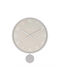Bizzotto Bayron Wall Clock With Pendulum Gray Ø30cm