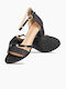 Glitzer-Riemchensandalen 364.dm195a-sa Schwarz
