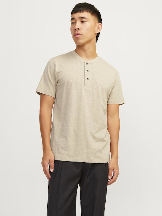 Jack & Jones Men's Short Sleeve T-shirt beige
