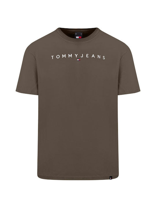 Tommy Hilfiger Ανδρικό T-shirt Κοντομάνικο Λαδί