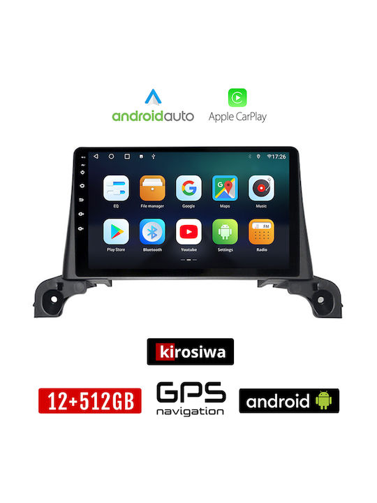 Kirosiwa Car Audio System for Peugeot 5008 2017 (Bluetooth/USB/AUX/WiFi/GPS/Apple-Carplay/Android-Auto) with Touch Screen 9"